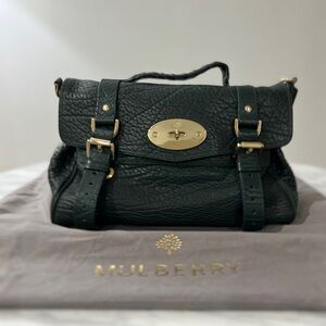 MULBERRY Alexa Green Heavy Grain Crossbody Bag